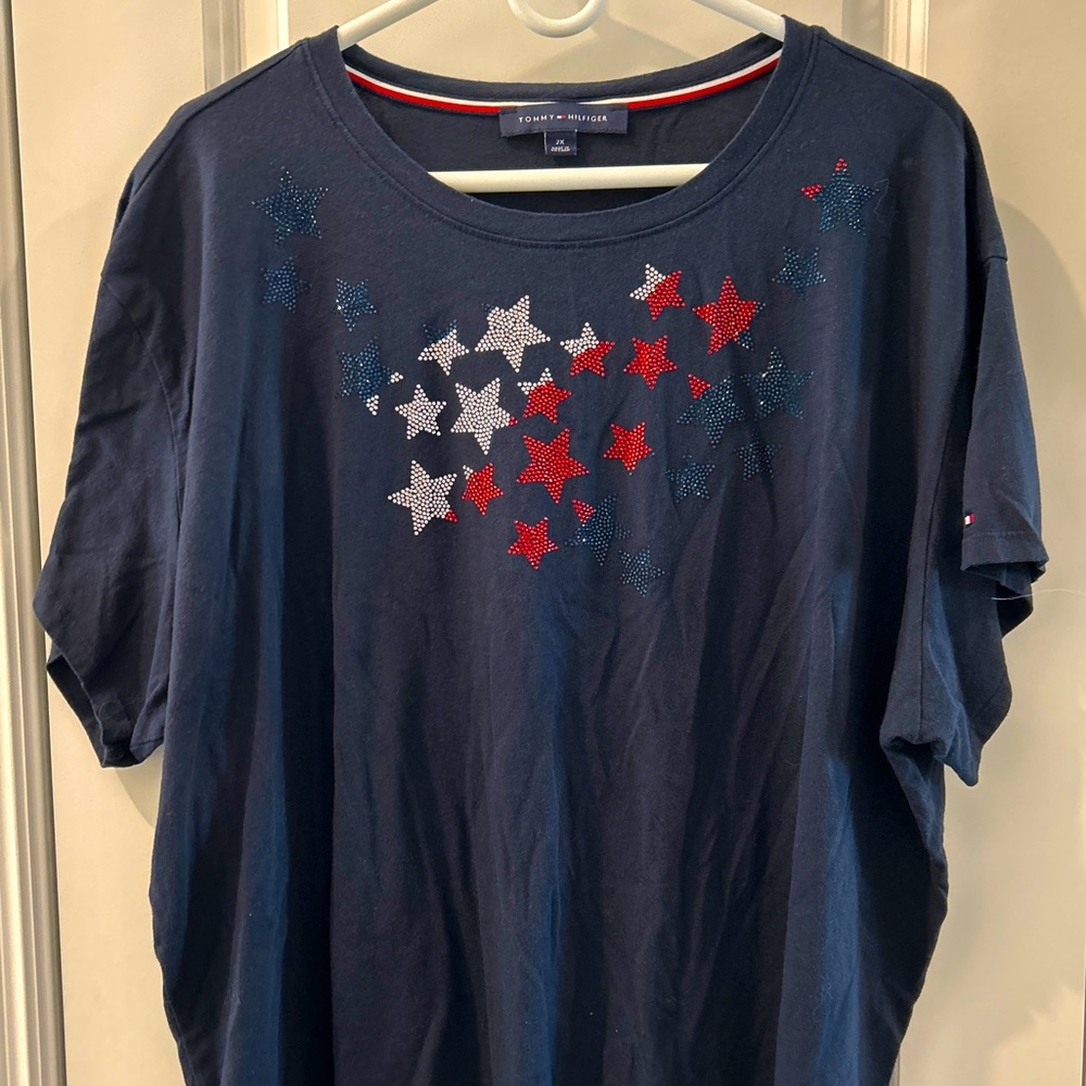Tommy Hilfiger navy blue t-shirt. Americana. 2x